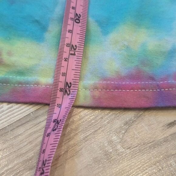 Wonder Nation girls short sleeve t-shirt tie-dyed size 14-16 extra large cotton - Picture 4 of 5